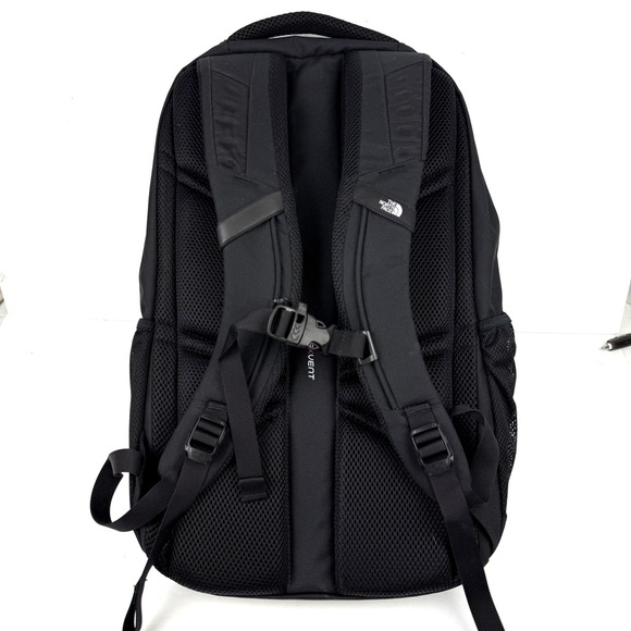 The North Face Connector Backpack Bush Logo Black Canvas Used Once - Picture 5 of 11